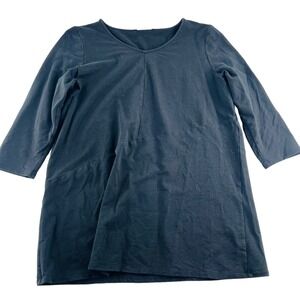 J Jill pure Jill women's‎ size Medium Shirt Black pullover 3/4 sleeves